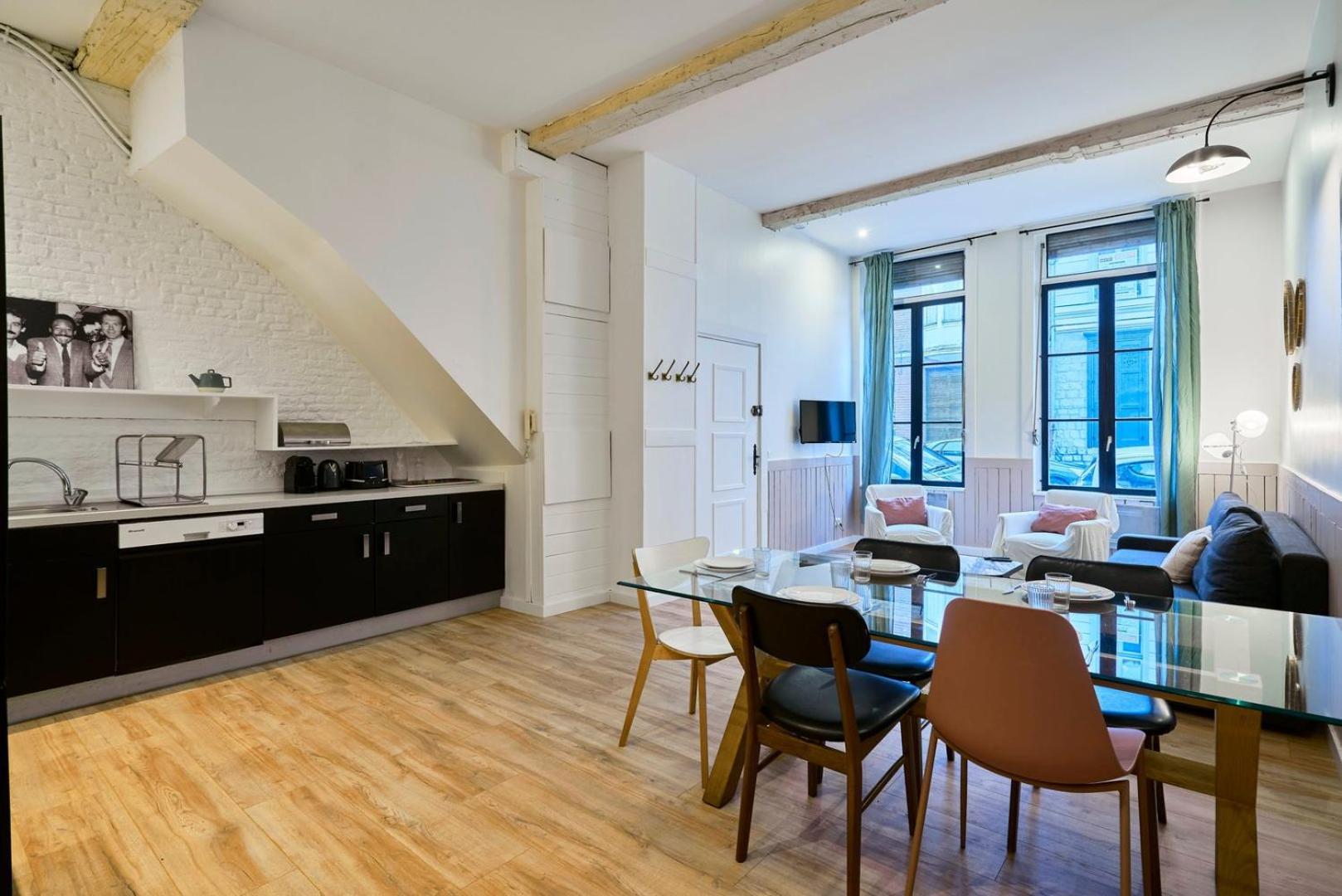 Old Lille: Charming Renovated Apartment Экстерьер фото